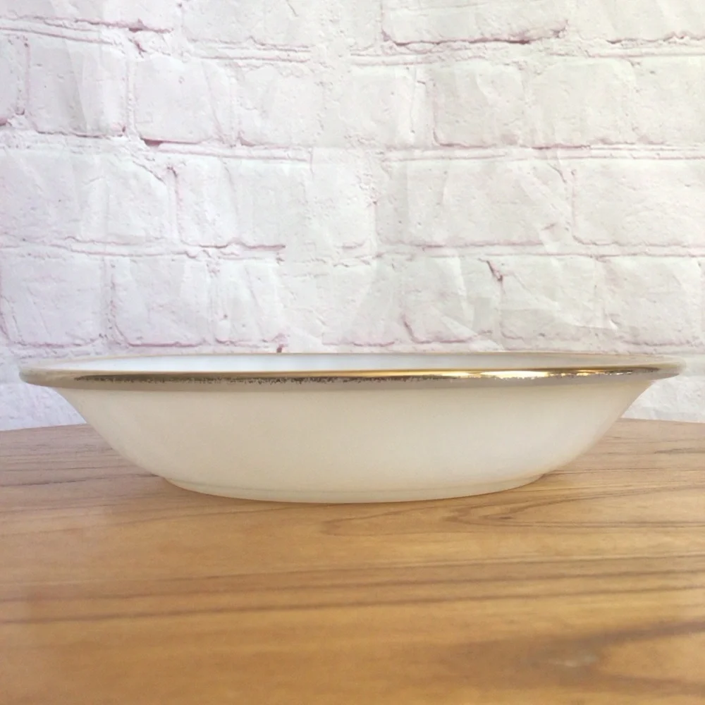Vintage Fire King Milk Glass Swirl Coupe Bowls - Set of 3